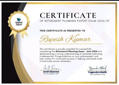 Certificate of Retirement Planning Expert Exam 2026-27